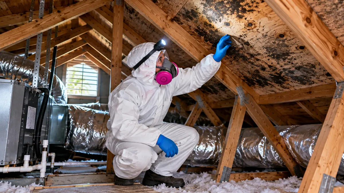 Attic Mold Removal in Gulf Stream